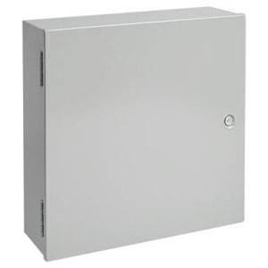 16 x 12 x 8.62, Hoffman A16N12BLP Electrical Enclosure, NEMA 1/IP30, Steel, 1-Door, Medium, Butt Hinged