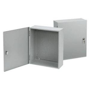 20 x 16 x 6.62, Hoffman A2016AT1PP Perforated Panel Enclosure, NEMA 1, IP30, Steel, 16/14 Gauge, Unflanged, ,1-Door