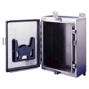 24 x 20 x 6, Hoffman A242006LPEMCSS Wall Mount Enclosure, NEMA 3/4/4X/12/13/IP66, 304 Stainless Steel, 1-Door, Continuous Hinged w/Clamp