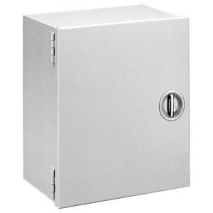 24 x 20 x 8.63, Hoffman A24N208LP Electrical Enclosure, NEMA 1/IP30, Steel, 1-Door, Butt Hinged