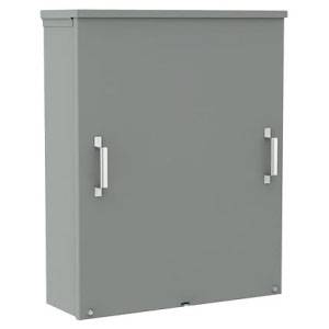 24 x 24 x 10, Hoffman A24R2410NK Electrical Enclosure, NEMA 3R, IP32, Steel, 14 Gauge, Unflanged, ,1-Door