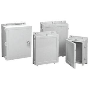 30.25 x 24.25 x 6, Hoffman A30H2406GQRLP Electrical Enclosure, NEMA 3/3R/4/4X/12/13/IP66, Reinforced Fiberglass, 1-Door, Hinged
