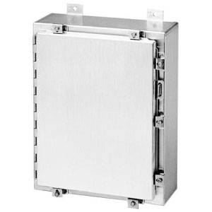 30 x 24 x 12, Hoffman A30H2412ALLP Wall Mount Enclosure, NEMA 3R/4/4X/12/13/IP66, Aluminum, 1-Door, Continuous Hinged
