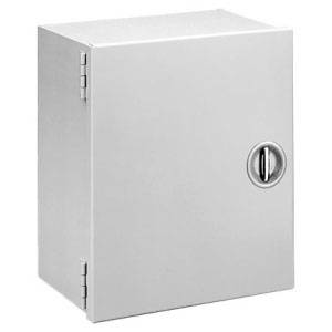 30 x 24 x 8.62, Hoffman A30N248LP Electrical Enclosure, NEMA 1/IP30, Steel, 1-Door, Butt Hinged