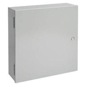 30 x 24 x 10.62, Hoffman A30N24CLP Electrical Enclosure, NEMA 1/IP30, Steel, 1-Door, Medium, Butt Hinged