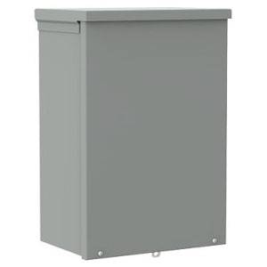 4 x 4 x 4, Hoffman A4R44 Electrical Enclosure, NEMA 3R, IP32, Steel, 16 Gauge, Unflanged, ,1-Door