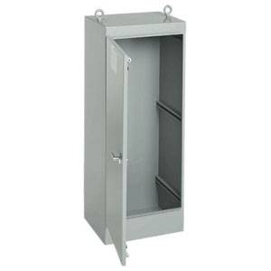 72.06 x 36.06 x 24.06, Hoffman A723624FSG Freestanding Enclosure, NEMA 12/IP55, 12 Gauge Steel, 1-Door