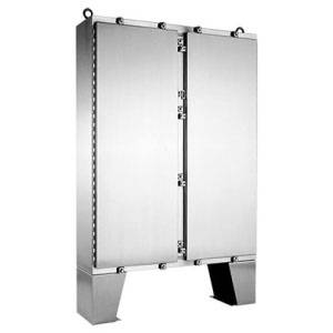 74.06 x 72.06 x 24.06, Hoffman A74H7224SSLP Freestanding Enclosure, NEMA 3/3R/4/4X/12/13/IP66, 304 Stainless Steel, 2-Door
