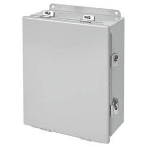 8 x 6 x 6, Hoffman A8066CHNF Junction Box, NEMA 4/12/13, IP66, Steel, 14 Gauge, Unflanged,1-Door
