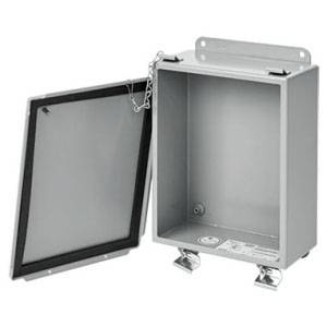 8 x 8 x 4, Hoffman A808LP Junction Box, NEMA 12/13, IP65, Steel, 14 Gauge