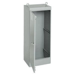 90.06 x 36.06 x 20.06, Hoffman A903620FSG Freestanding Enclosure, NEMA 12/IP55, 12 Gauge Steel, 1-Door
