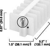 Allen-Bradley TERM BLCK PNL MTD 12P 25A WHT