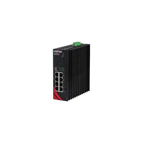 redlion® 1008TX-POE+ Unmanaged Network Switch, 10/100/1000BaseTX Interface, (8) RJ45 10/100/1000BaseT(X) Port, 16 Gbps Memory