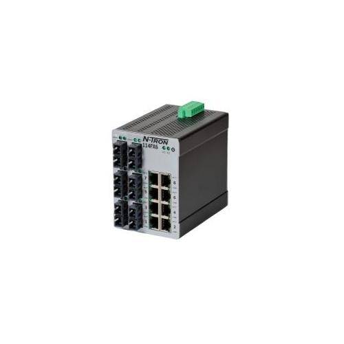redlion® 114FXE6-SC-15 Unmanaged Network Switch, 10/100BaseTX Interface, (8) 10/100BASE-TX/RJ-45 Port