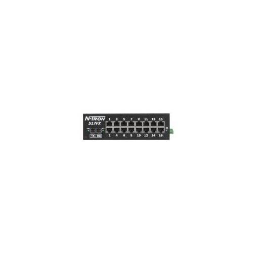 redlion® 517FX-A-SC Network Switch, 10/100BaseTX Interface, (16) RJ45 10/100BaseT(X) Port, 2.6 Gbps Memory