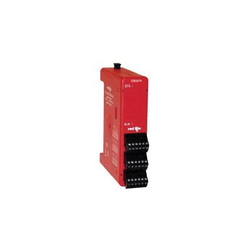 redlion® CSOUT400 4-Channel High Density Analog Output Module, 4 Outputs, 0 to 5 VDC, 0 to 10 VDC, +/-10 VDC, 0 to 20 mA, 4 to 20 mA Signal Range, 1/30000, 1/48000, 1/60000 Resolution