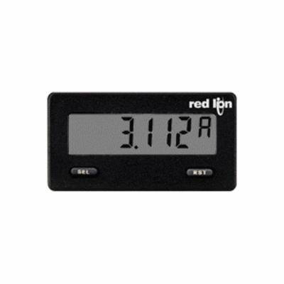 redlion® CUB5IR00 Electronic Miniature DC Current Meter, 200 uA to 200 mA Measuring, 2.95 in L x 1.71 in W x 1.54 in H, High Impact Case, 0.1 % Accuracy, LCD Display