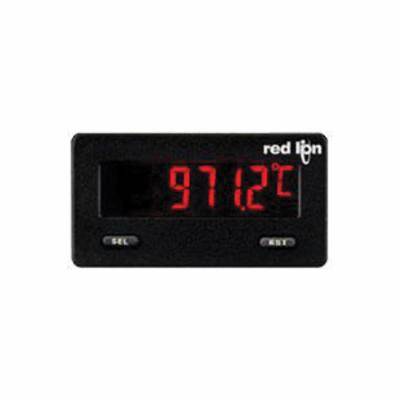 redlion® CUB5RTB0 Miniature Electronic RTD Meter With Backlight Display, 2.95 in L x 1.71 in W x 1.54 in H, High Impact Case, LCD Display