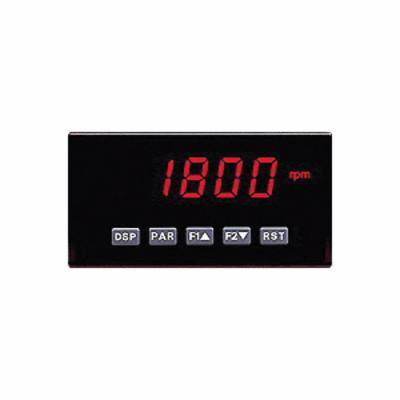 redlion® DP5P0010 DC Powered Dual Range Analog Input Panel Meter, 20 mA, 10 VDC Measuring, 3.8 in L x 4.1 in W x 1.95 in H, Flame Resistant Case, 0.03 to 0.5 % Accuracy, LED Display