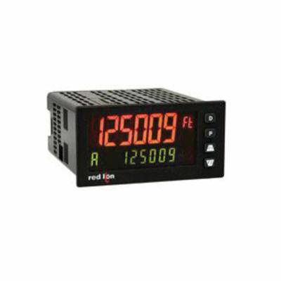 redlion® PAX2D000 Universal Digital Input Panel Meter, 3.8 in L x 4.14 in W x 1.95 in H, Flame Resistant Case, LCD Display