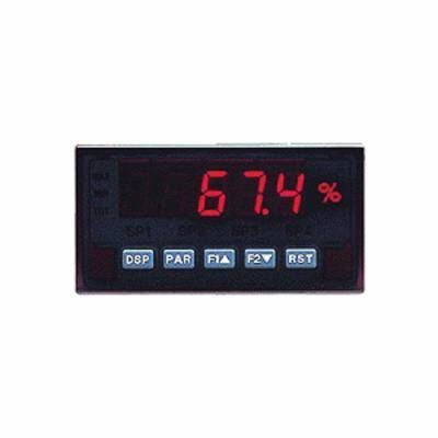 redlion® PAXDP000 AC Powered Dual Process Input Meter, /-20 mA, -10 VDC Measuring, 3.8 in L x 4.1 in W x 1.95 in H, Flame Resistant Case, 0.12 % Accuracy, LED Display