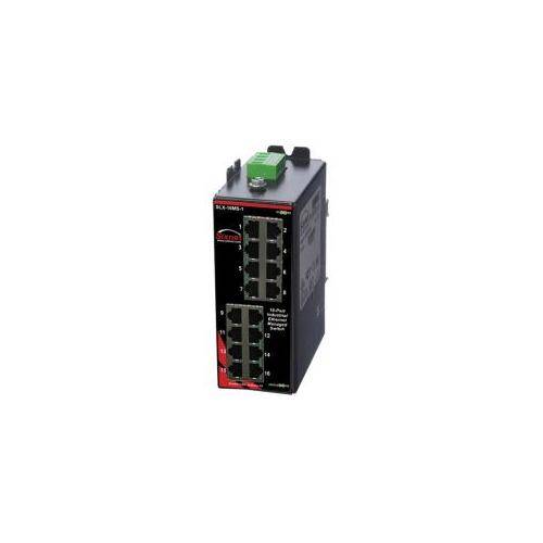 redlion® SLX-16MS-1 Managed Network Switch, 10/100BaseTX Interface, (16) RJ45 10/100BaseT(X) Port