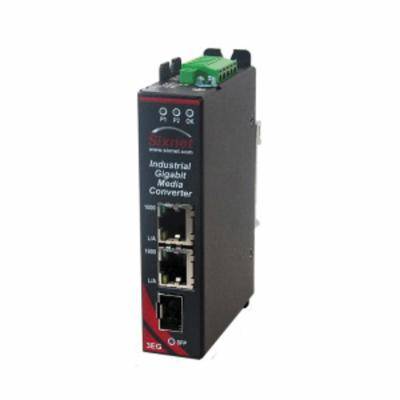 redlion® SLX-3EG-1SFP Unmanaged Gigabit Media Converter, 1000 Mbps Data Transfer