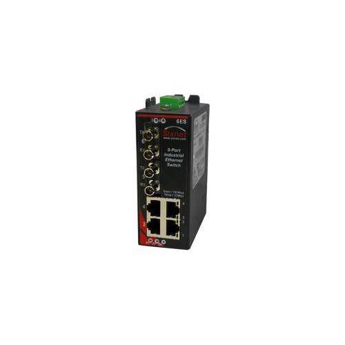 redlion® SLX-6ES-4ST Unmanaged Network Switch, 10/100BaseTX Interface, (4) RJ45 Port