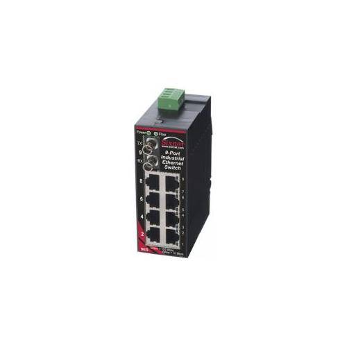 redlion® SLX-9ES-2SC Unmanaged Network Switch, 10/100BaseTX Interface, (8) 10/100BASE-TX/RJ-45 Port